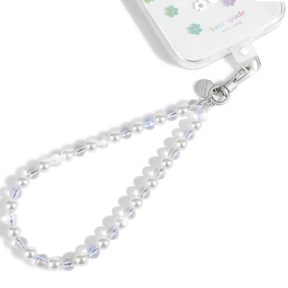 Kate Spade White and Silver Beaded Lanyard - Picture 4 of 6